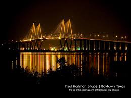 Sam houston tollway ship channel bridge is a bridge in harris county, texas. Fred Hartman Bridge In Baytown Spanning The Houston Ship Channel Baytown Texas Baytown Bridge
