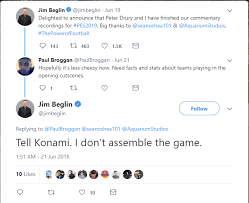 Peter drury commentary for pes psp. Even Jim Beglin Knows How Bad The English Commentary Is Wepes