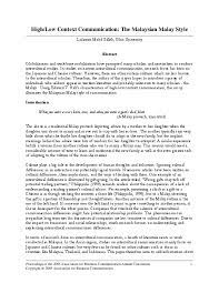 | meaning, pronunciation, translations and examples. Pdf High Low Context Communication The Malaysian Malay Style Tha110018 Student Academia Edu