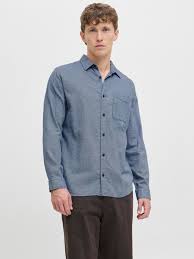 Comfort Fit Flannel shirt | Light Blue | Jack & Jones®