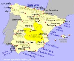 Castilla La Mancha Location Espanha Mapa