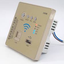 86 Type Home Smart Wall Socket Panel Wifi Wireless Router Repeater 300mbps With Glod Color Wireless Router Router Wifi