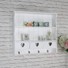 Shop allmodern for modern and contemporary wall shelving units to match your style and budget. White Wall Shelving Unit Vintage French 2 Shelf Bedroom Bathroom Hallway Storage Ebay