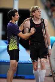 Highlights from the olympic stadium in london as france's renaud lavillenie wins pole vault gold and breaks the olympic. 2011 Areva Paris Renaud Lavillenie The Next Superstar By Larry Eder Runblogrun