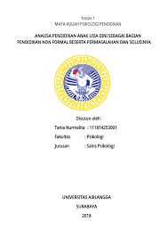 Tidak hanya siswa tetapi diperlukan untuk komunitas dunia. Pdf Pendidikan Non Formal
