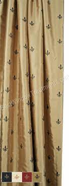 Curved shower curtain rod installation. Custom Fleur De Lis Curtain Panel Lined Curtains Home Decor Furniture Tuscan Decorating
