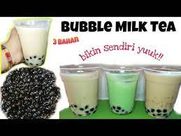 Cara Membuat Bubble Milk Tea Youtube Bubble Tea Makanan Jalanan Masakan Simpel