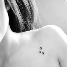 Here you will get unique collection of tattoos images, can be used. Tiny Dog Paw Print Tattoo Idea