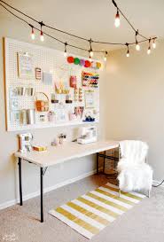 Organize your craft room and learn how to store your craft supplies with these easy tips. Craft Room Makeover With Cafe Lights Sprinkle Some Fun