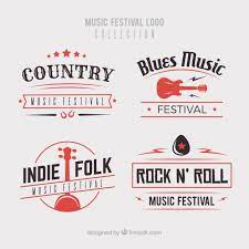 Or club vector illustration on a white background. Free Vector Music Festival Logo Collection With Flat Design