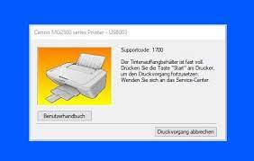This error generally known as error code 1700 or 1701 indicates ink absorber becomes almost full inyour canon mp230 printer. Canon Pixma Drucker Tintenauffangbehalter Voll Druckerfehler 1700 Supportcode Fehlermeldung Tuhl Teim De