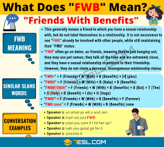 Acronym for friends with benefits. Fwb Meaning What Does Fwb Mean With Cool Examples 7esl