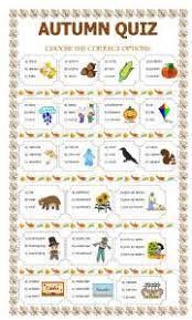 By the end of all 50 of … Autumn Quiz Esl Worksheet By Lupiscasu