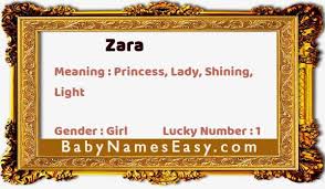 Zara Name Meaning Meaning Of Zara Babynameseasy