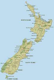 Az állatok és növények egyedülálló és sajátos sokszínűsége szintén ígéretes. Terkep Uj Zeland Uj Zeland Teljes Terkep Ausztralia Uj Zeland Oceania