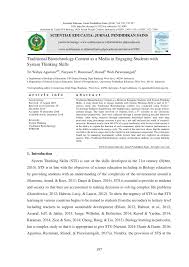 Civitas akademik iain syekh nurjati cirebon. Pdf Traditional Biotechnology Content As A Media In Engaging Students With System Thinking Skills