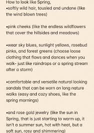 With essential elements such as famous paintings and sunflowers, this design is primarily centred on one’s. How To Look Like Spring Aesthetic Spring List About Seasons Words Pretty Words Writing Inspiration