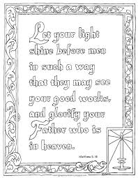 We hope you enjoy our online coloring books! Coloring Pages For Kids By Mr Adron Printable Matthew 5 16 Let Your Light Shine Coloring Page