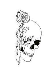 Thisnthat Simple Skull Tattoo Tattoo Stencils Skulls Drawing