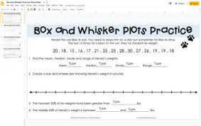 Even something as easy as guessing the beginning letter of long words can assist your child improve his phonics abilities. Box And Whisker Plots Practice Worksheet For Distance Learning