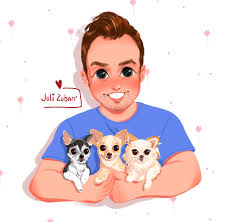 Custom Logo With Pet, Cartoon Family Portrait From Photo, Custom Portrait,  Cartoon Avatar, Digital Logo Portrait, Business Logo,pet Portrait
