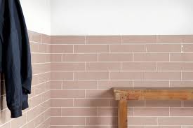 Give your walls a new look with these creative tile ideas. Peronda Poitiers 0 Public Spaces Bathroom Ceramic Tile Wall Glossy Surface Non Rectified Edge Shade Variati Subway Tile Bathroom Feature Wall Pink Walls