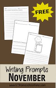 If you don't require the illustrated printable page, here is the text from this set of 2nd grade writing prompts. November Writing Prompts