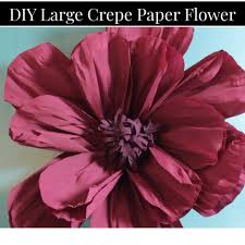 Experiment with petal shapes to make each bloom one of a kind and special. Diy D Wedding Diy Giant Crepe Paper Flower Facebook