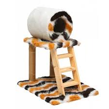 Pungar Cat Ahsap Merdivenli Ve Yuvali Kedi Tirmalama Tahtasi 75 Cm