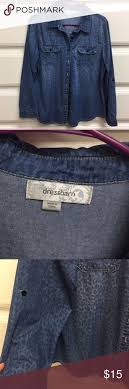 Dress Barn Large Leopard Print Denim Shirt Printed Denim Shirt Printed Denim