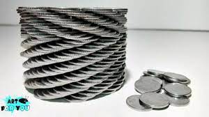 These days, it's as simple as making a 3d model and sending it to a cnc mill for machining. Amazing Coins Art Diy Coin Art Art With Coins Youtube