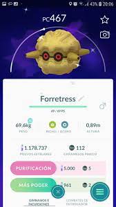 Forretress Oscuro Shiny Pokemon Go Shiny Pokemon Pokemon Pokemon Go