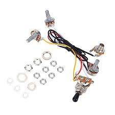 Same 5 pickup configurations as the prs 5 way rotary switching. 3 Way Switch Wiring Harness Kit 2 Volume 1 Tone 1 Jack 500k Pots For Electirc Guitar Bass Buy Online In Bahamas At Bahamas Desertcart Com Productid 64020030