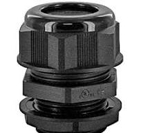 DOME CAP CABLE GLAND M40 .87-1.26" BLACK INCLUDES O-RING & LOCKNUT