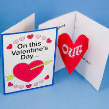 For a sturdier card, print the card pattern on cardstock and the optional insides pattern on paper. How To Make A Heart Pop Up Card Valentine S Day Crafts Aunt Annie S Crafts