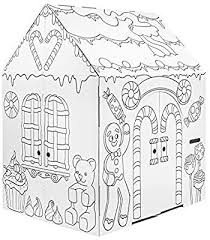 Amazon Com Easy Playhouse Gingerbread House Kids Art Craft For Indoor Fun Color Favorite Holiday Sw In 2020 Arts And Crafts For Kids Holidays Sweets Art For Kids