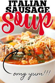 Italian Sausage Soup Stove Or Instant Pot In 2020 Italian Sausage Soup Sausage Soup Recipes Easy Cooking Recipes
