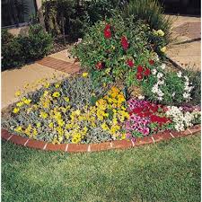 Wood landscape edging stones home depot decor block. Argee 25 Ft Decorative Plastic Brick Edging Rg825 The Home Depot Easy Landscaping Brick Edging Landscape Edging