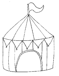 Circus Tent Coloring Page Coloring Page Circus Crafts Circus Tent Circus Theme Preschool