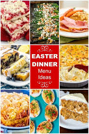 Everything from ham to deviled eggs and cheesy potatoes to carrot cake. Easter Dinner Menu Ideas Flavor Mosaic Easter Dinner Menus Easter Dinner Dinner Menu