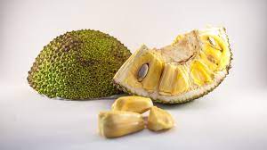 Jackfruit, when drained and removed from a can, looks like triangles of chicken. Jackfruit