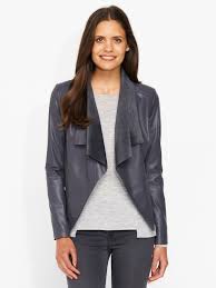 Portmans Leather Jackets Women Leather Jacket Waterfall Leather Jacket