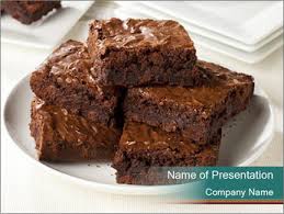 Typically, a brownie is approximately 1 inch in height. Brownie Powerpoint Template Smiletemplates Com