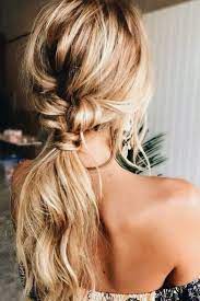 Loose Pony Tail Hair Hair Style Braid Idea Hair Styles Messy Ponytail Hairstyles Long Hair Styles