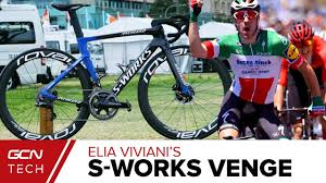 A rare spot at a road race, but we've h. Elia Viviani S Specialized S Works Venge Disc Youtube