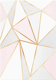 Pink Gray Gold Geo Canvas Print Zazzle Com In 2020 Bedroom Wall Paint Geometric Wall Paint Bedroom Wall Designs
