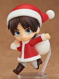 Nendoroid Petite Eren Santa Ver Included With Japanese Attack On Titan Manga Vol 18 Nendoroid Attack On Titan Anime Anime Merchandise