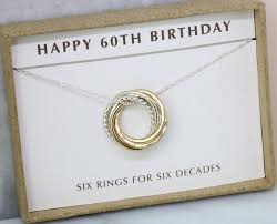 60th Birthday Present Ideas For Her 60th Birthday Gift Dainty 60th Birthday Necklace 60th Jewelry For Women 60th Birthday Gifts Birthday Necklaces 60th Birthday