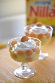 For the topping whip cup of cup of cream with a tablespoon of sugar and a teaspoon of vanilla to stiff peaks. Dessert Is Bananas Banana Pudding Desserts Custard Recipes