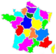 Voici comment ça fonctionne : Imprimer Les Departements Colores Pour Puzzle Carte De France Tete A Modeler